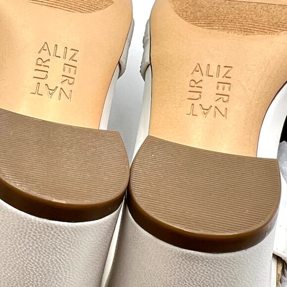 Naturalizer‎ Womens Size 8 Vanessa 2 White Jeweled Dress Sandals Heels Shoes - Picture 11 of 13